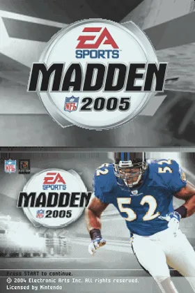 Madden NFL 2005 (USA) screen shot title